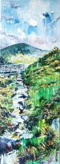 Bloody's Bridge Towards Donnard: Capturing Majestic Landscapes with Ann Feely Artist"