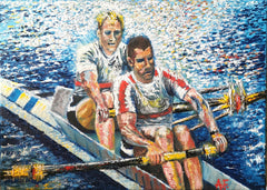 Scullers in Motion: A Dynamic Commission by Ann Feely