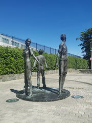 Family Separated Before Entering Workhouse, Gate Lodge Memorial Park, Banbridge, Ann Feely Artist