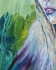 Private Commission Closeup, Ann Feely Artist