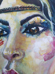 Warrior Woman Close-Up - Eyes: An Inspiring Commission by Ann Feely