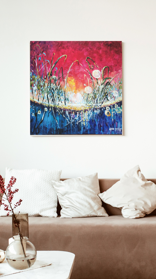 Sunset Pink and Blue | Giclee print
